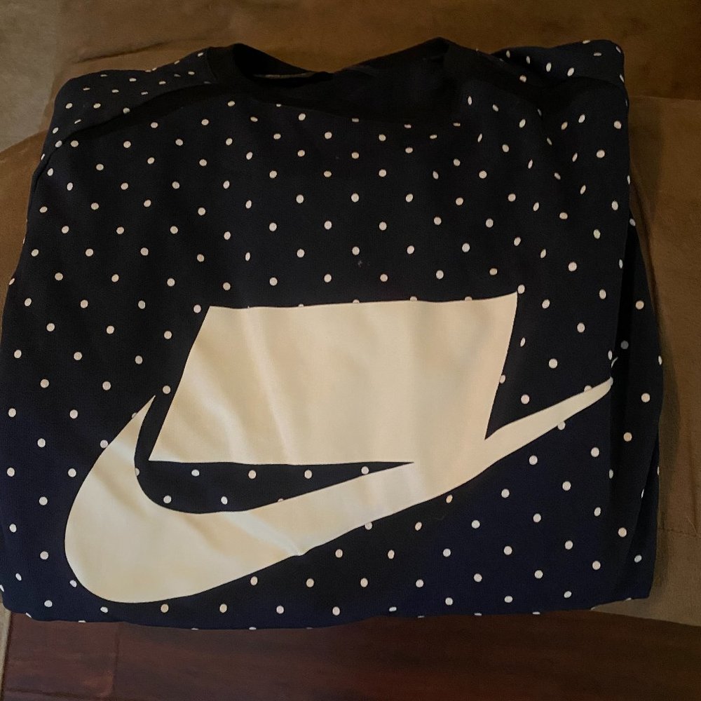 Nike NSW Long Sleeve shirt blue / white